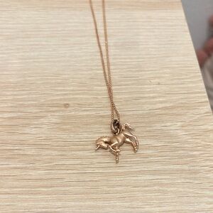 Kendra Scott Rose Gold Horse Charm Necklace